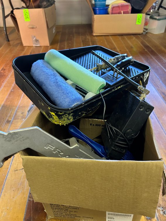 Paint Tray with Rollers, Wall Mount Outdoor Light