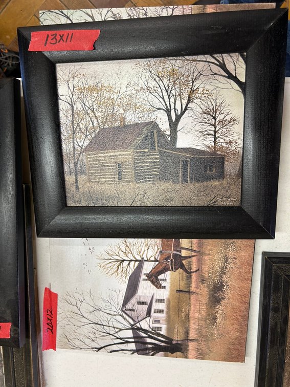 2 framed artworks by Billy Jacobs
