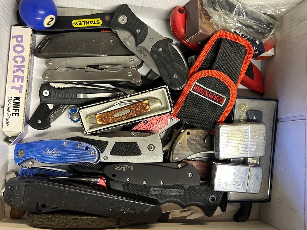 Pocket Knives, Lighters