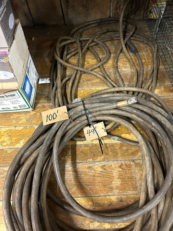 Welding Lead 100 foot Piece, 49 Foot Piece
