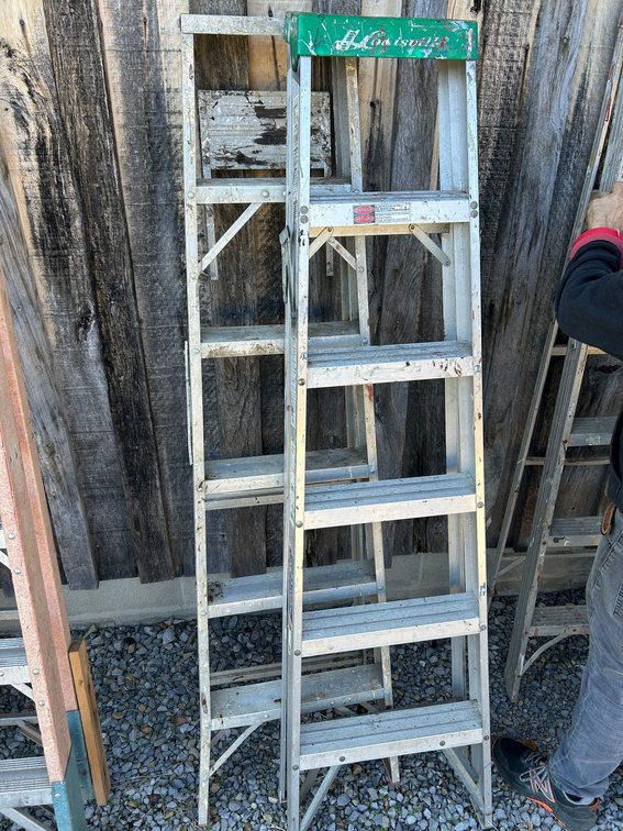 2- Aluminum Extension Ladders 6 Foot