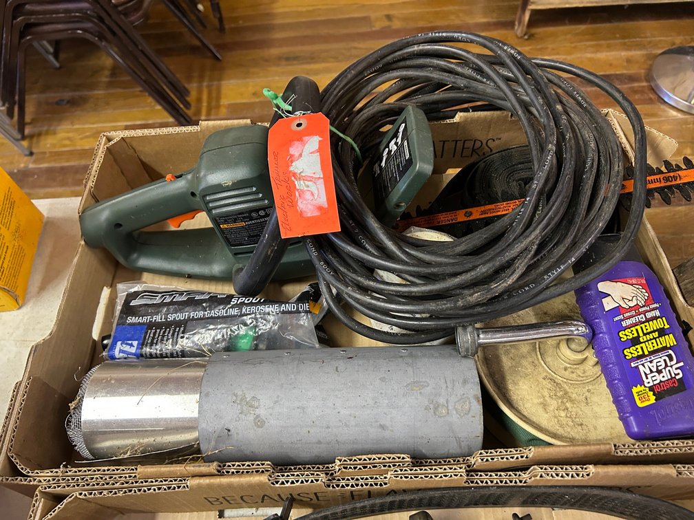 Electric trimmer and assorted items