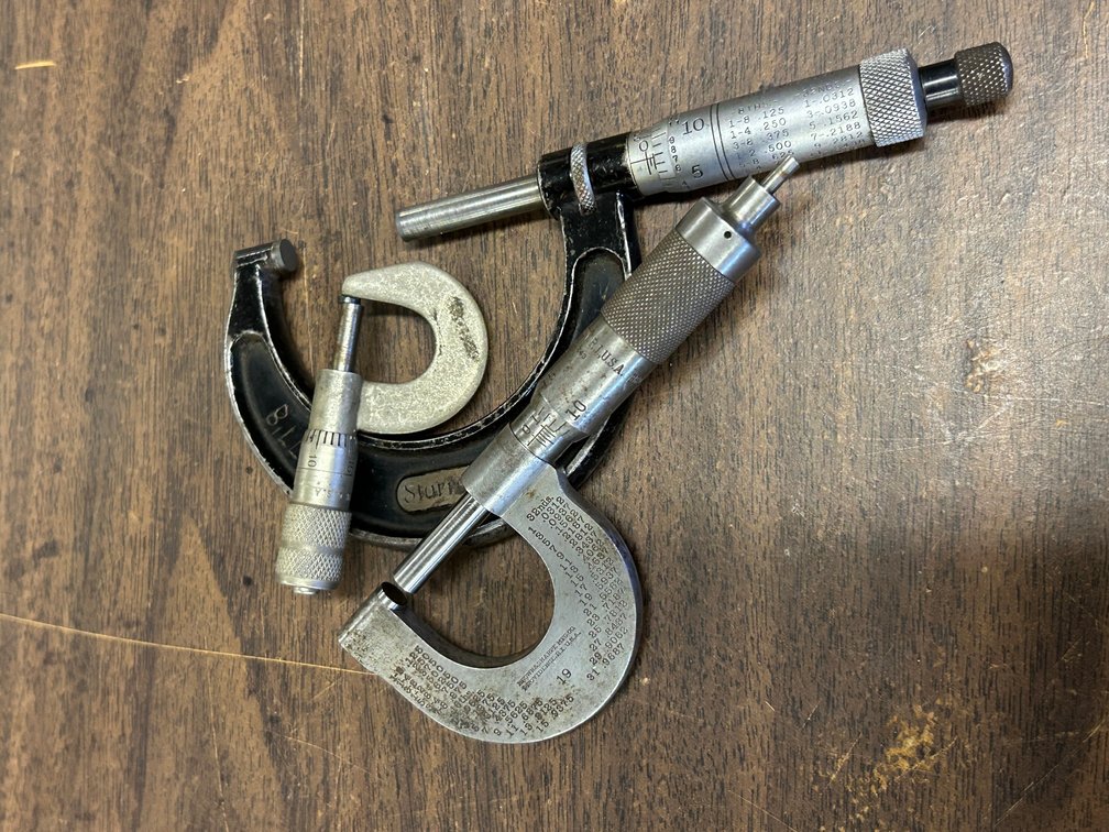 Micrometers 1/2 inch 0-1, 1-2 Starret and other Brands