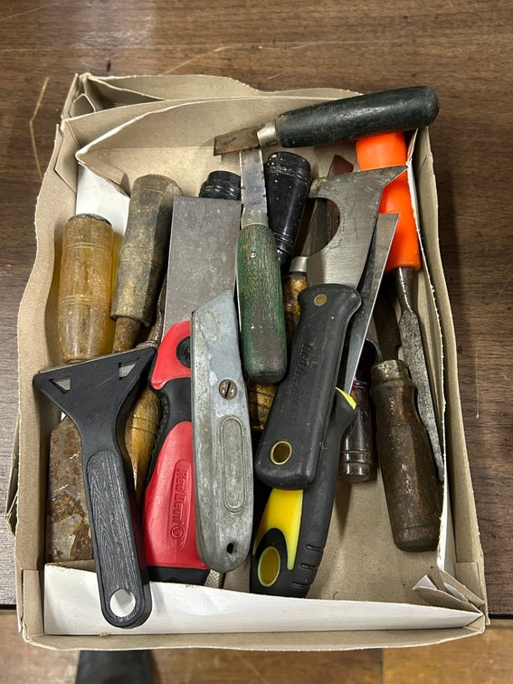 Putty Knives, Scrapers, Chisels