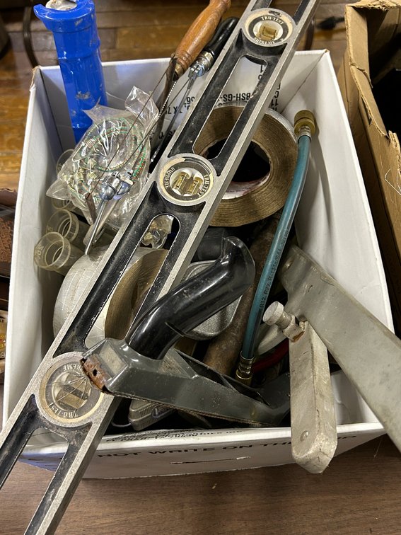 Hand Tools, Chalk Lines, Coping Saws, Caulking Gun, Reinforced Tape, Pry Bar