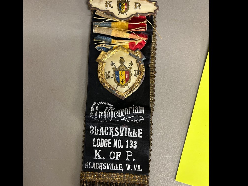 Memorial Badge Knights of Pythias for the Blacksville Lodge #133