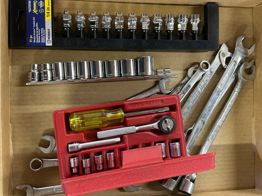 Sockets, Small 1/4 Inch Socket Set, Combination Wrenches