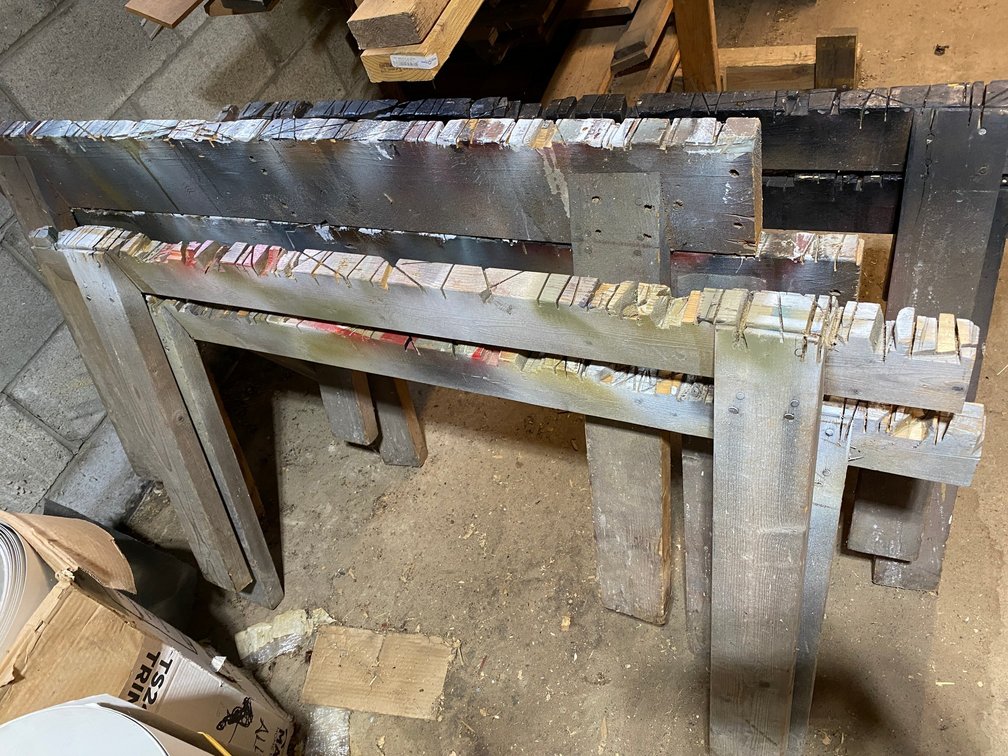 3-Sets of Wooden Saw Horses