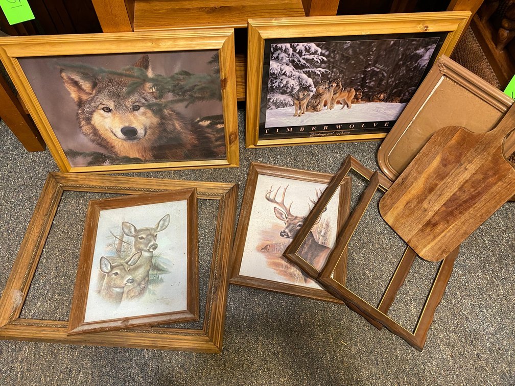 Picture Frames, Wolves, Deer, Cutting Board