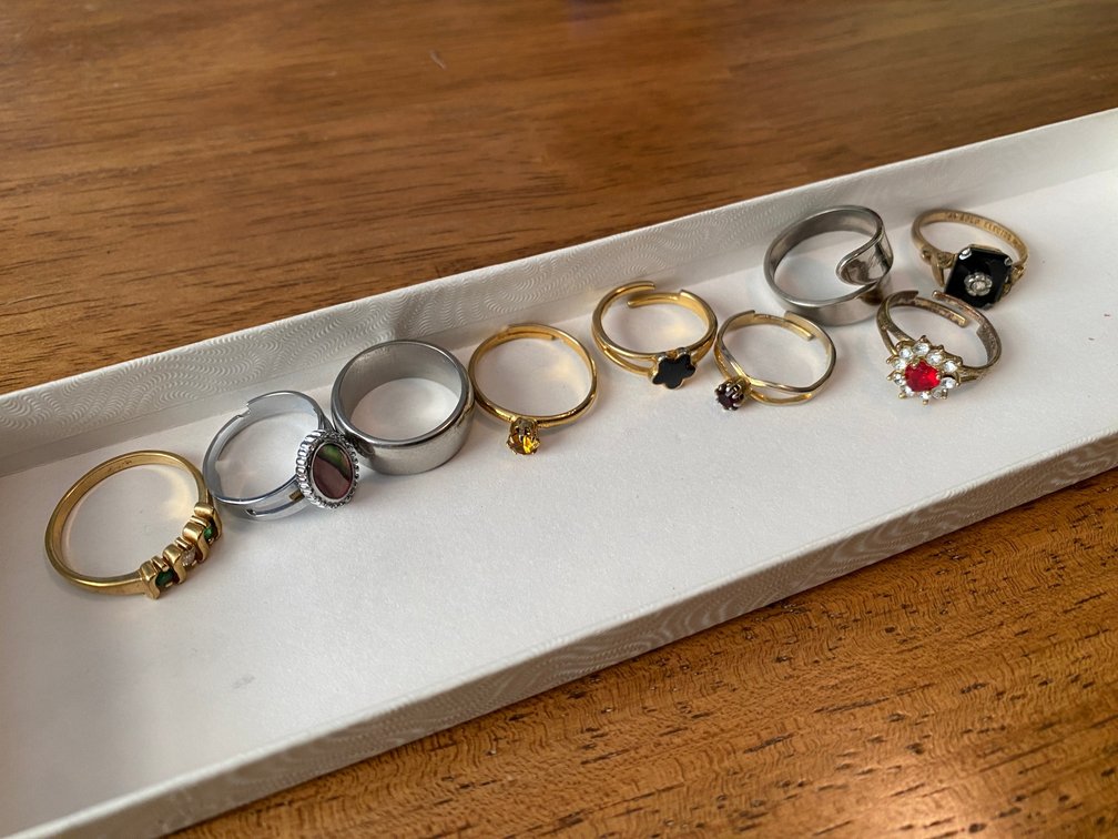 Various Plated Rings