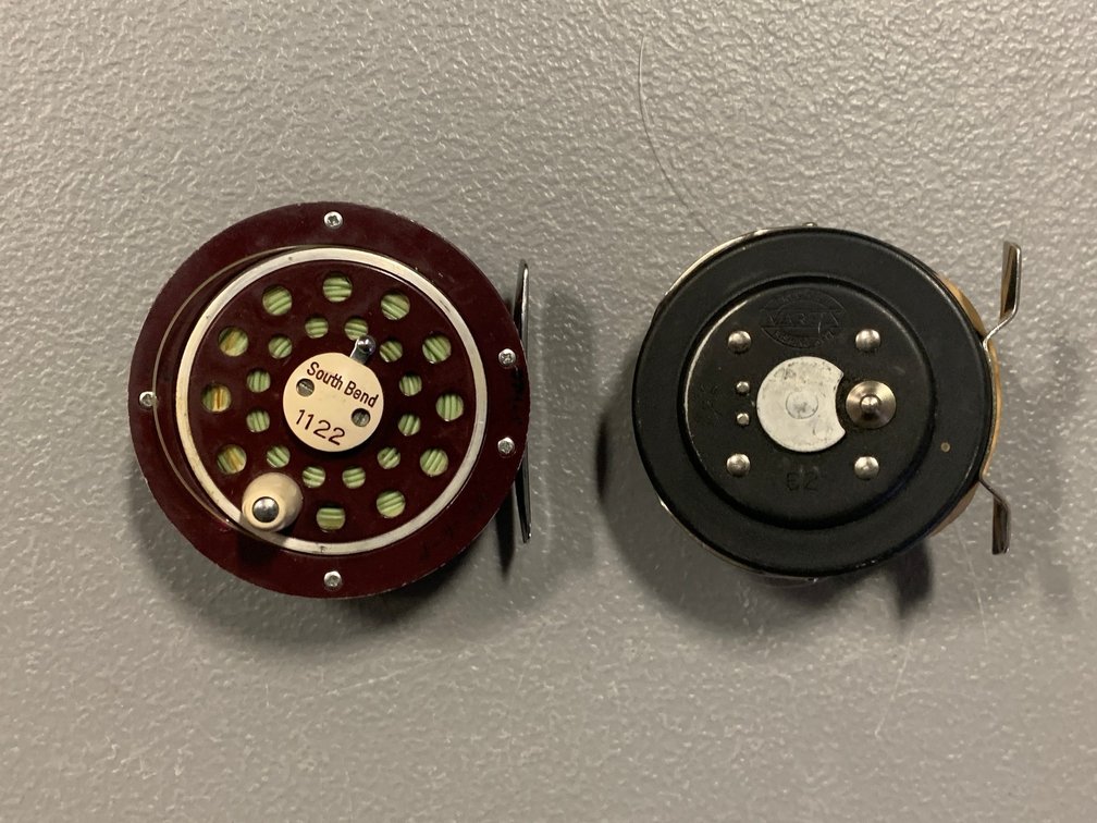 [3447]  Two Fly Reels: South Bend & Martin