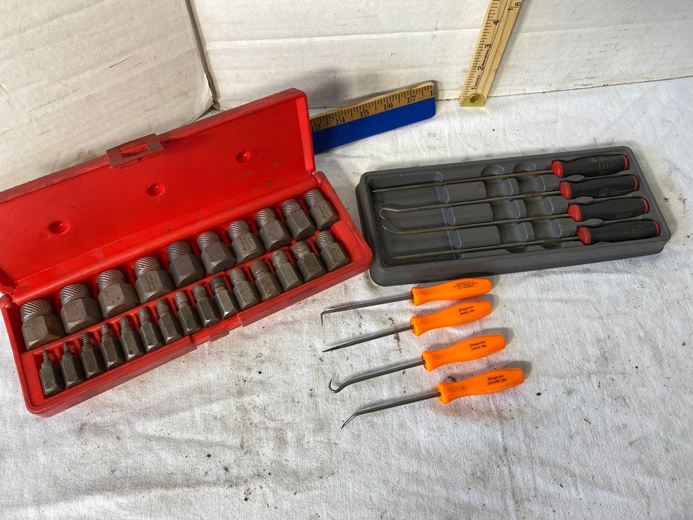 Snap On O ring Picks, Screw Extractor Set