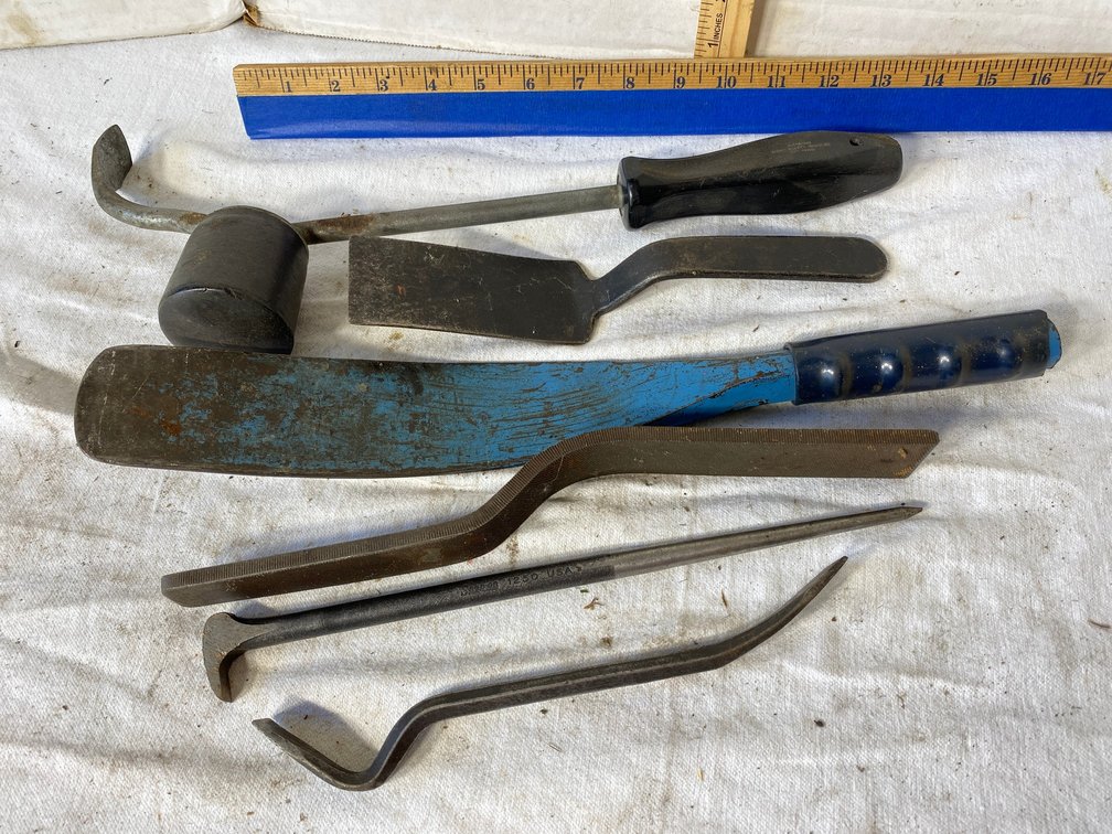 Assortment of Pry Bars and Tire Bars