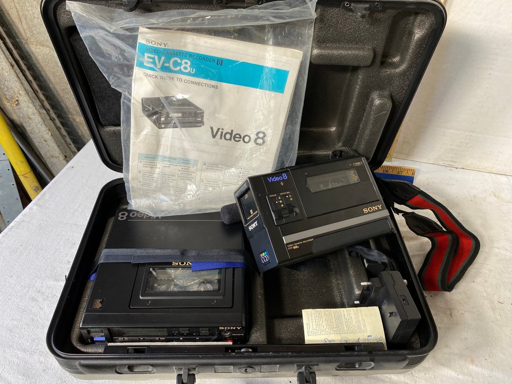 Vintage Sony Video 8 Video Cassette Recorder Model EV-C8U