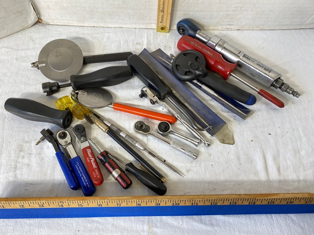 Blue Point Drivers, Mechanics Mirror, O Ring Picks, Specialty Tools, Blue Point 1/4 Inch Air Racket