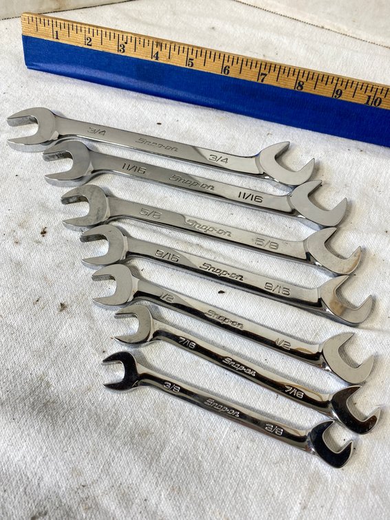 Set of Opened End Standard Wrenches