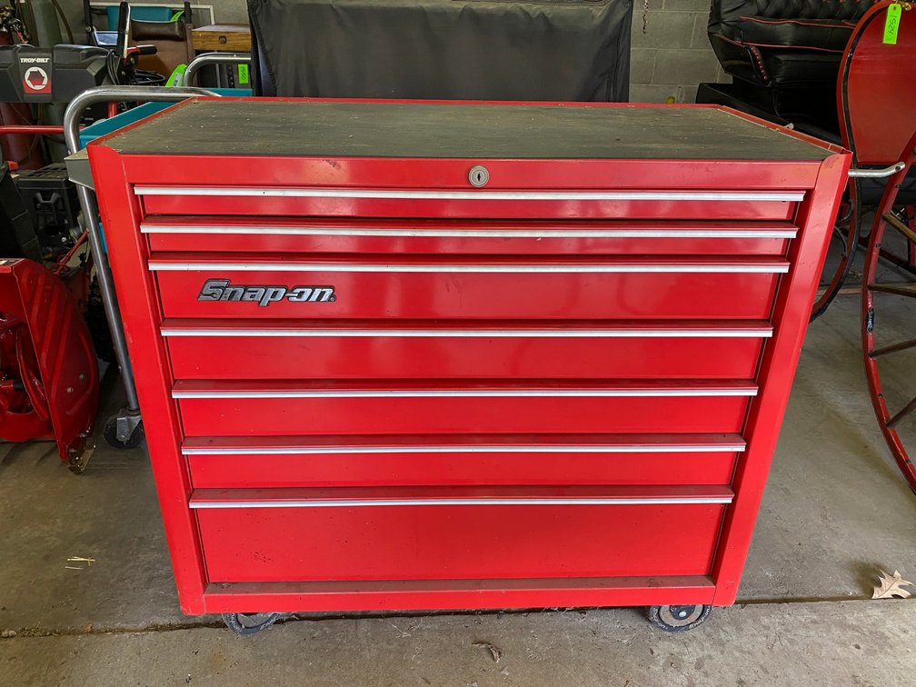 Snap On Rolling Base Cabinet 7 Drawers with Keys