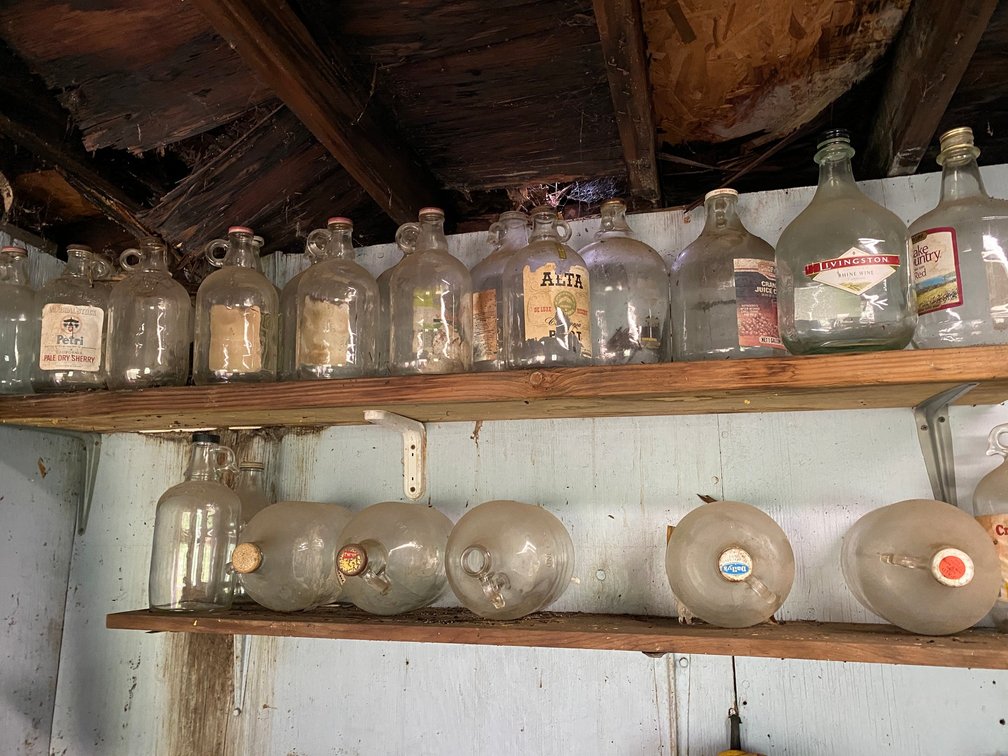 Glass Vinegar Jugs