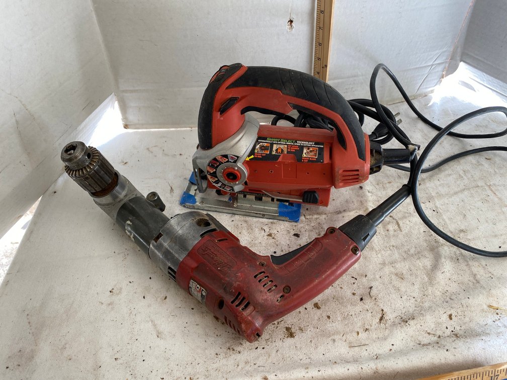 Milwaukee Angle Drill, Saber Saw