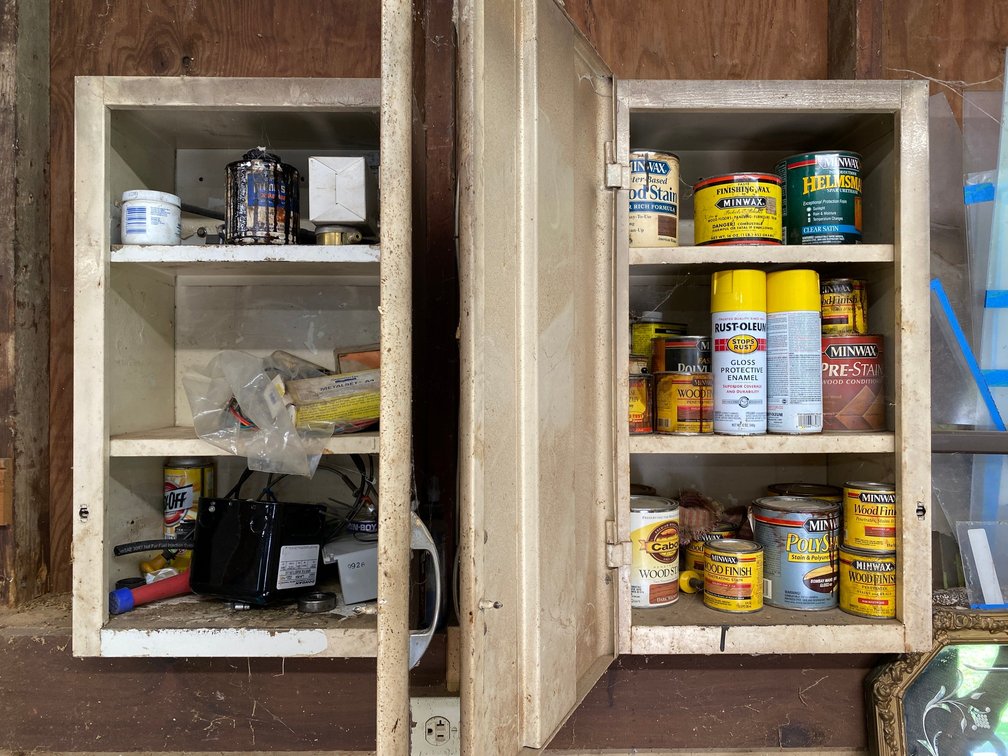 Contents of a Cabinet and shelf