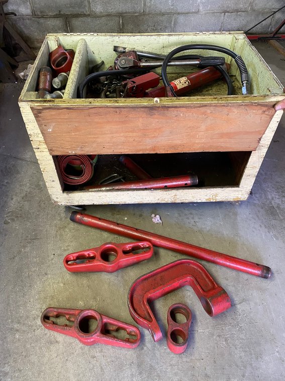 Black Hawk Porta power assembly in a Custom Made Rolling Wooden Box