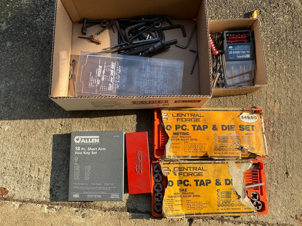 Taps and Dies, Drill Bits, Alan Wrenches