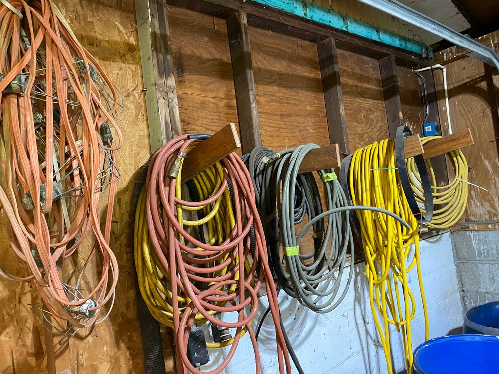Assorted Extension Cords and Hoses