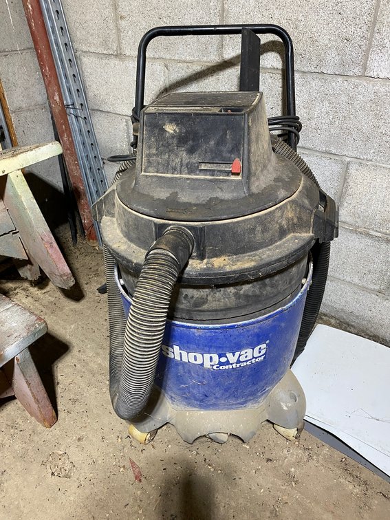 Shop Vac on a Rolling cart