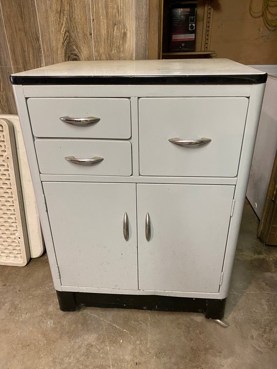Metal Base Cabinet on Wheels