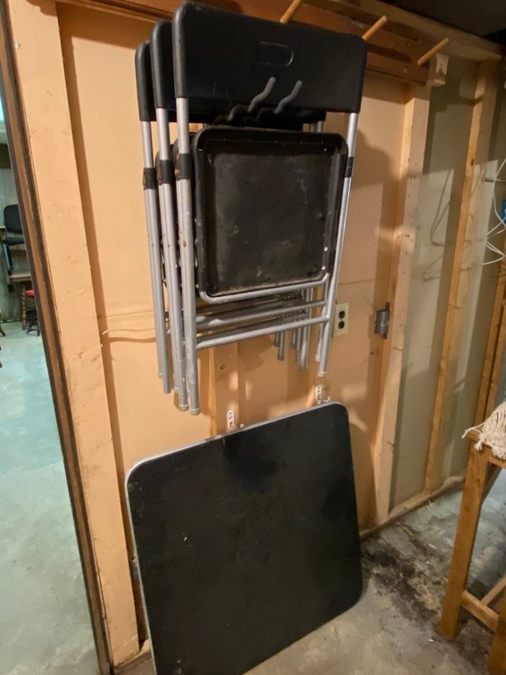 Folding Card Table, 4 chairs