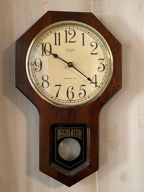 West Minister Chime Regulator Battery Operated Clock