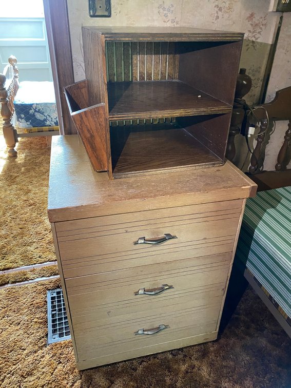 Night Stand and a Small Storage Box