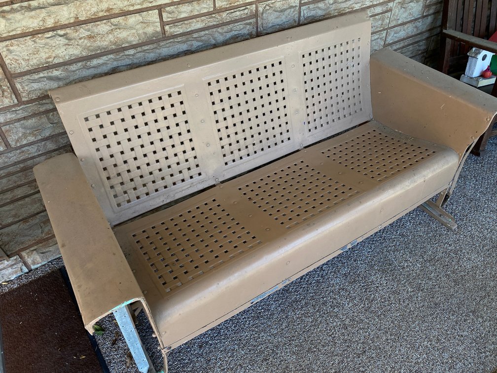 Vintage Metal Glider