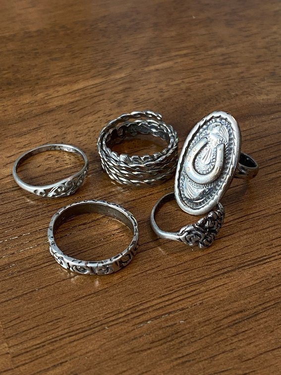 5-Rings Marked Sterling