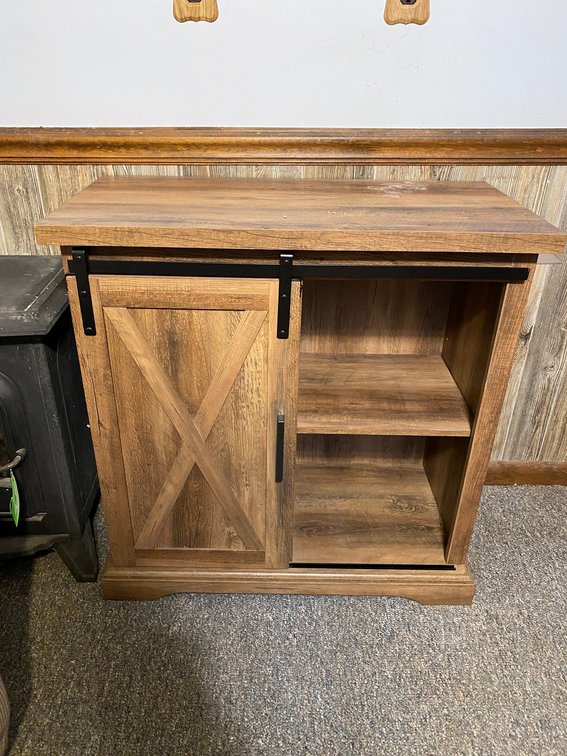 Modern Cabinet with Single sliding Barn Door