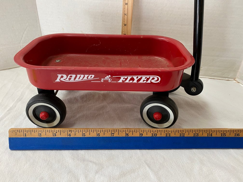 Miniature Radio Flyer Wagon with Snap On Decals