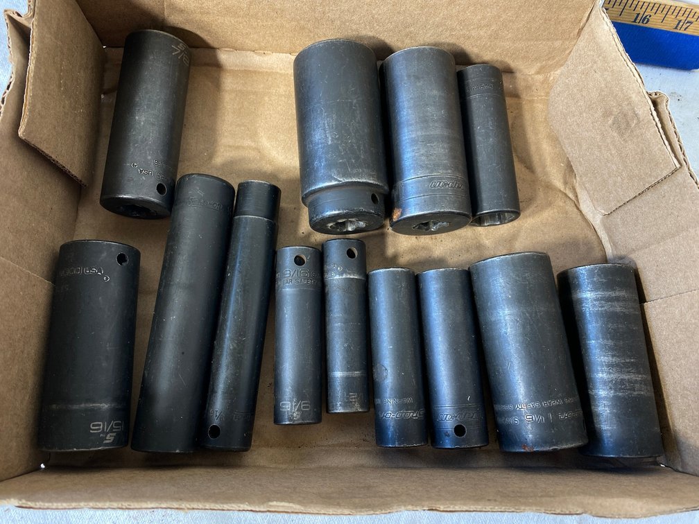 Snap On Deep Well Sockets 1/2 Inch Drive