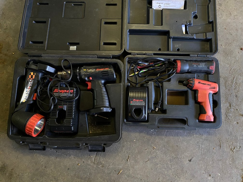 Snap On Power Drivers with Chargers NO Batteries