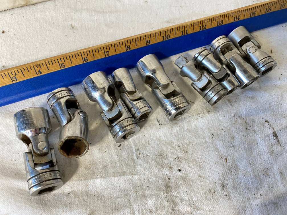 Snap On Swivel Sockets !/2 inch Drive Standard