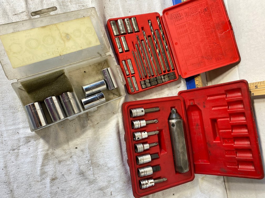 Snap on Impact Driver, Blue Point Screw Extractor Set, True Grip Sockets