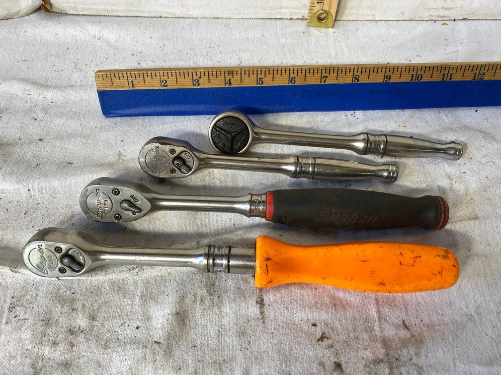 4-Snap On 3/8 Drive Rachets