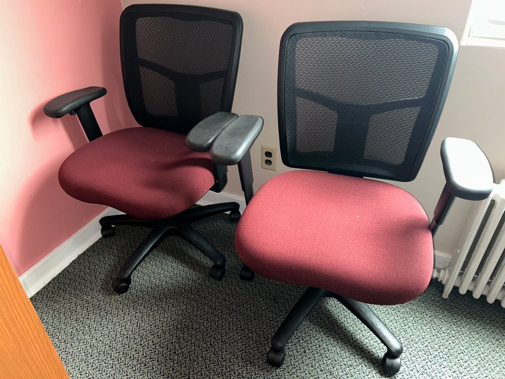 2- Rolling Office chairs with Mesh Back