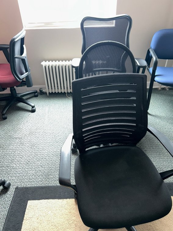 3-Office chairs with Mesh Back