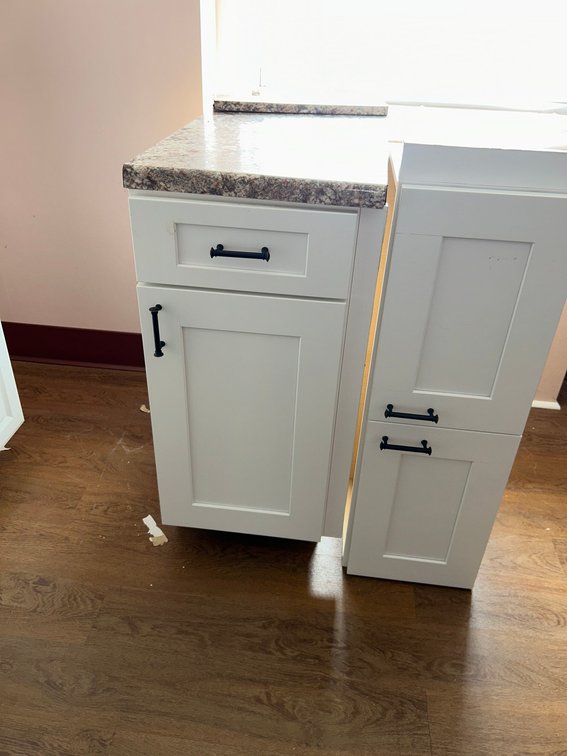 16.5 Inch Base with a Counter Top, 38 Inch  Over the Cupboard