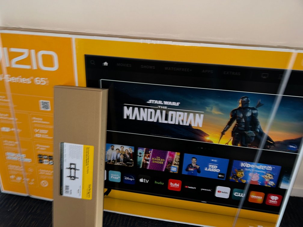 New in Box  Vizio V Series 65 Inch TV with Wall Mount