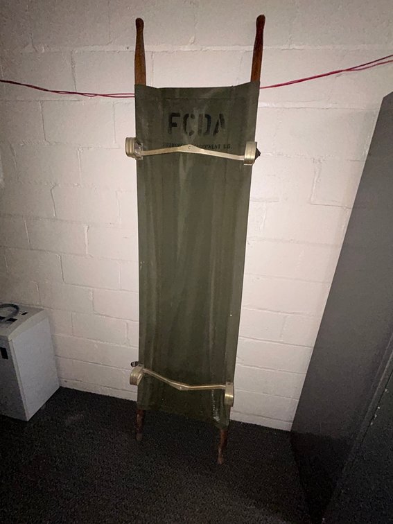 1950's Folding Military Cot Stretcher