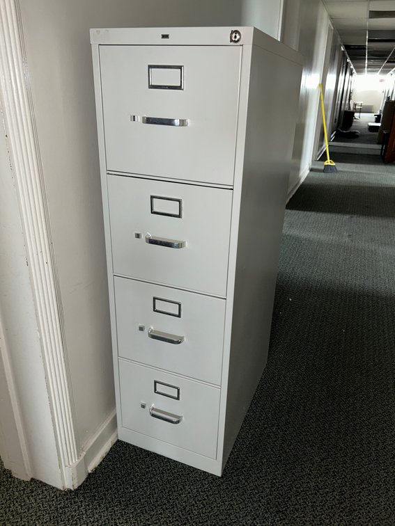 4 Drawer Filing Cabinet with Key