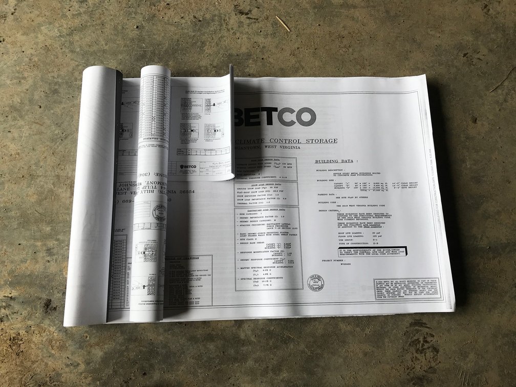 Several Building Blueprints 2 Rolls,