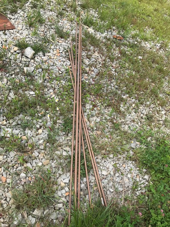 Copper Pipe 3/4 and 1/2 Inch