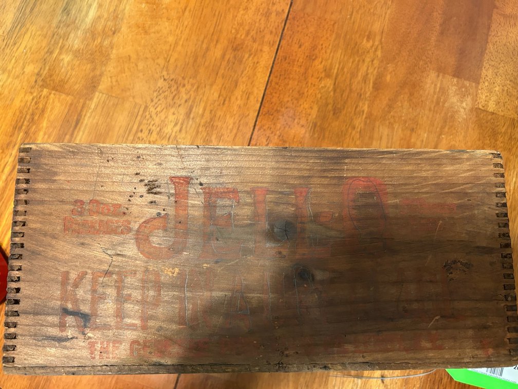 Jell-O Wooden Crate